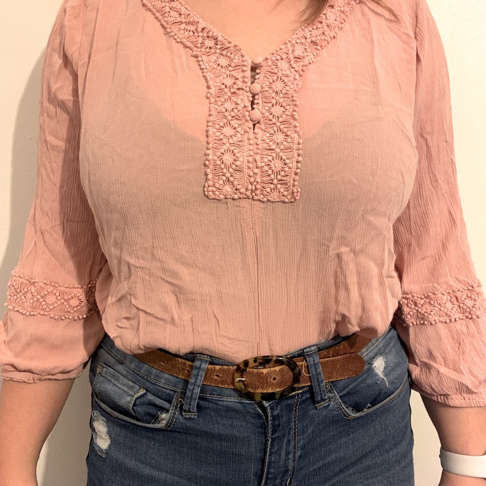 Pink blouse